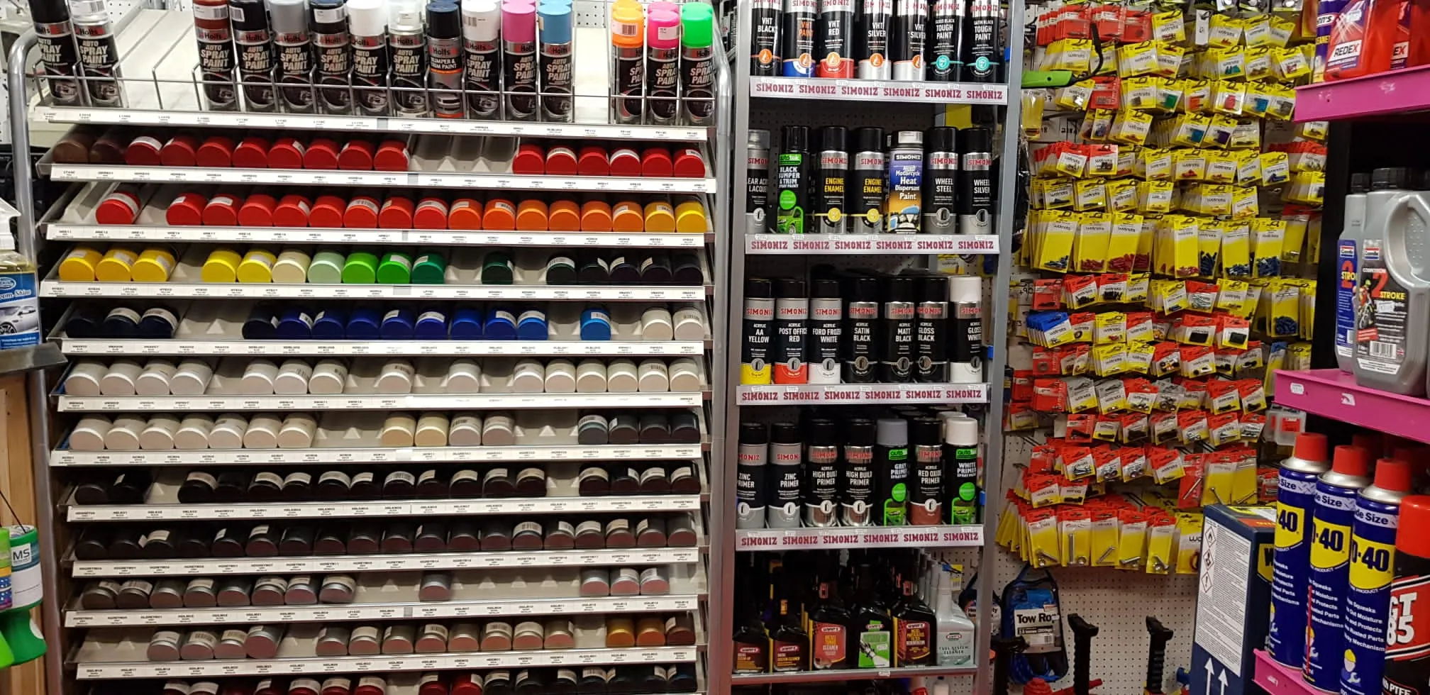 coloured spray paints